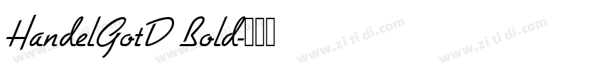 HandelGotD Bold字体转换